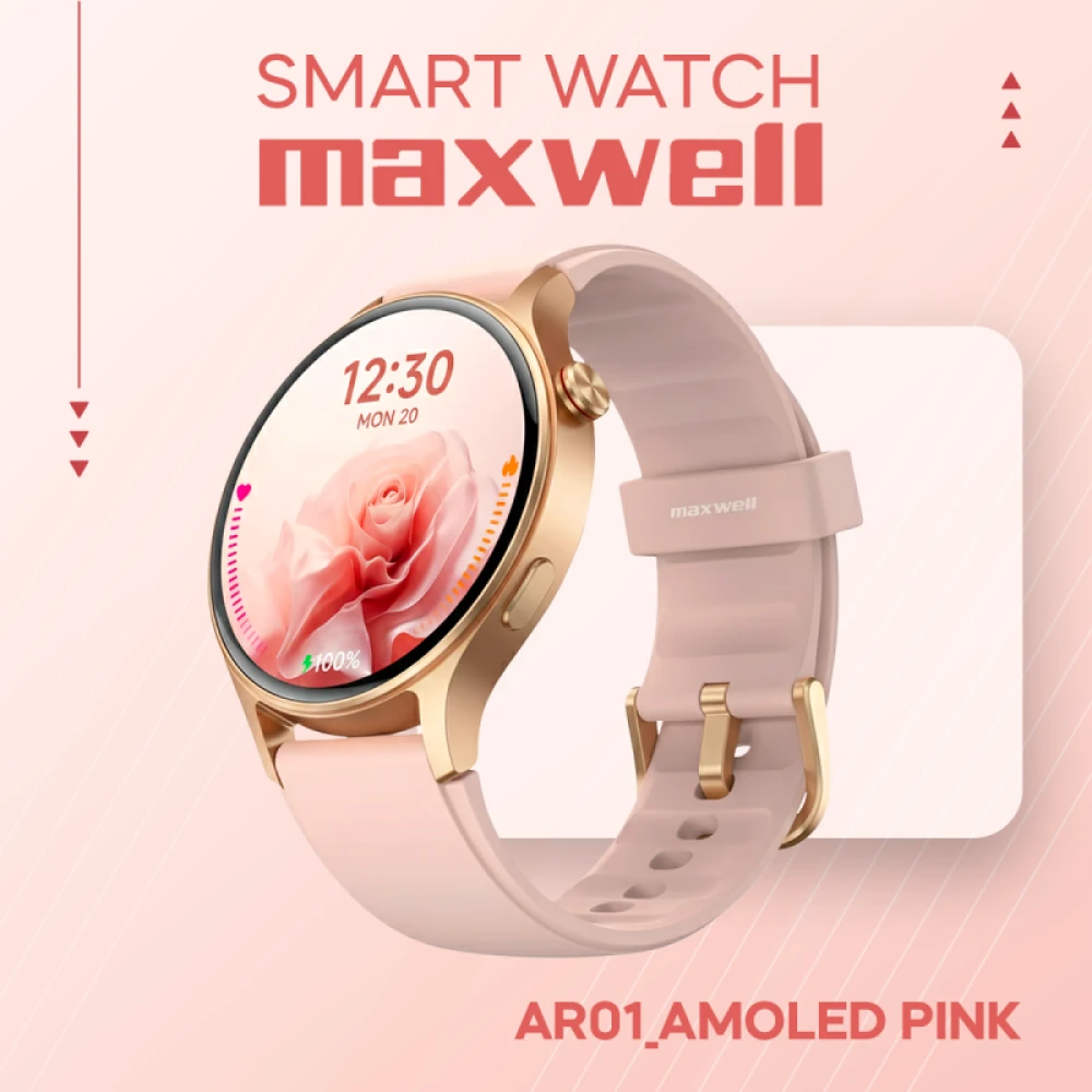 Montre connectée Maxwell MAX-AR01-PK ROSE